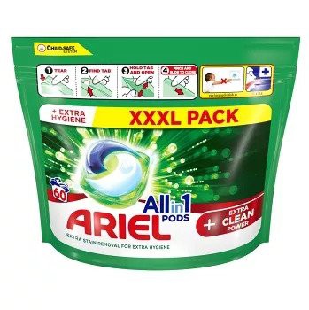 Ariel kapsle 60ks Extra Clean | Prací prostředky - Prací gely, tablety a mýdla
